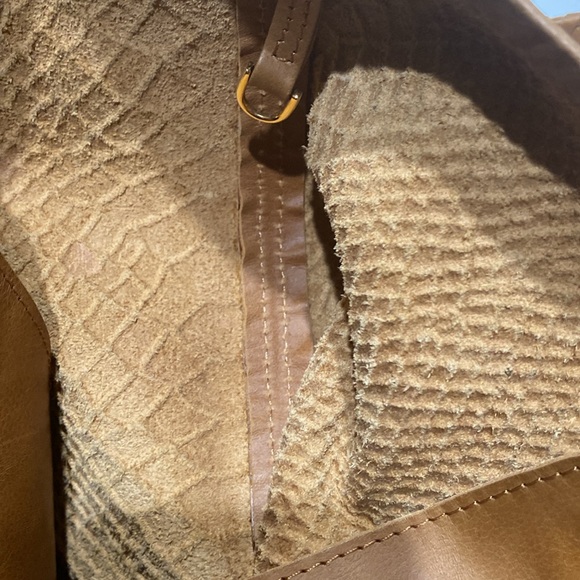 GASPY “Tracy” Large Tan (Burnt Caramel) Snakeskin Embossed Leather - Picture 16 of 16